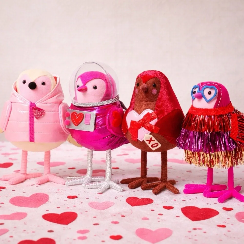 Target Featherly Friends SET OF 4 Valentine’s Day Birds